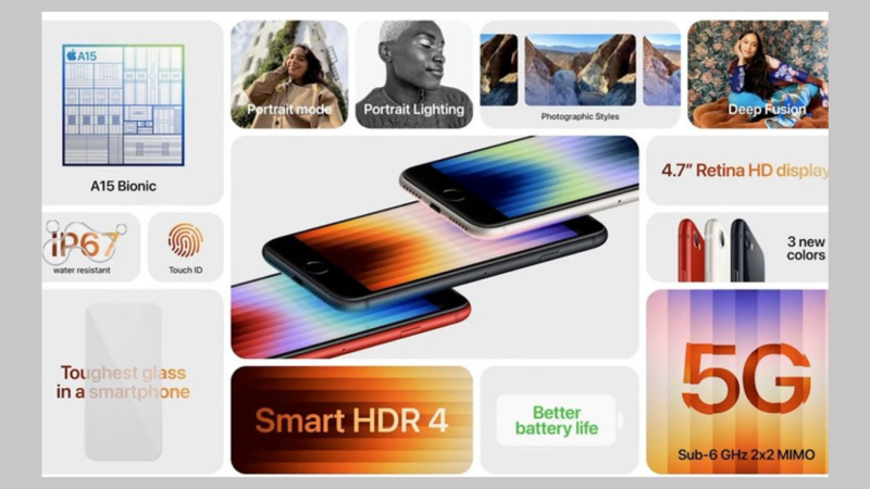 iPhone SE 3 được trang bị chip xử l&yacute; A15 Bionic